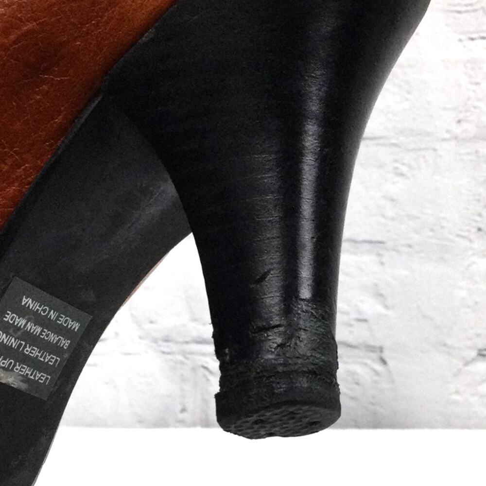 One of 2 Dark Academia Whimsigoth Steampunk Lace Up Pointed Toe Shoe 39 - Picture 12 of 13
